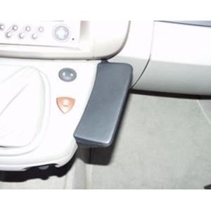 Bild von Telefon-Konsole für Renault Scenic (Scénic), ab Bj. 07/2003 bis 02/2009, BLACK, Echtleder