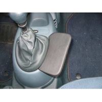 Bild von Telefon-Konsole für Renault Kangoo, ab Bj. 04/2003 bis 12/2007 (Montage rechts neben der Schaltung) , BLACK, Kunstleder