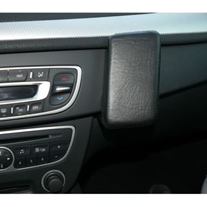 Resim Telefon-Konsole für Renault Megane, ab Bj. 12/2008, BLACK, Echtleder