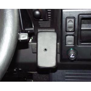 Bild von Telefon-Konsole für Land Rover Defender, ab Bj. 2002-, BLACK, Echtleder