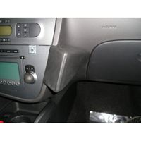 Resim Telefon-Konsole für Seat Leon, ab Bj. 09/05- (normale Auflagefläche), BLACK, Echtleder