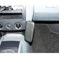 Image de Telefon-Konsole für Skoda Fabia, ab Bj. 2000-, (Für PKW mit Getränkehalter), BLACK, Echtleder