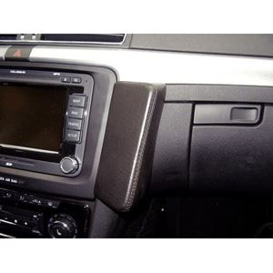 Image de Telefon-Konsole für Skoda Superb, ab Bj. 2008, BLACK, Echtleder
