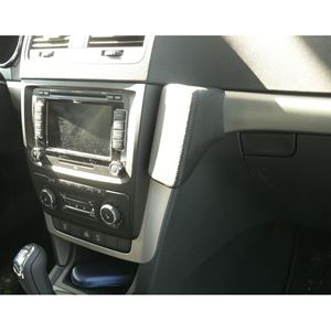 Resim Telefon-Konsole für Skoda Yeti, ab Bj. 07/2009, BLACK, Kunstleder