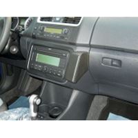 Image de Telefon-Konsole für Skoda Roomster, ab Bj. 04/2006 (Montage unten), BLACK, Echtleder