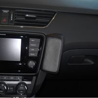 Image de Telefon-Konsole für Skoda Octavia III (5E) ab Bj. 02/2013-, BLACK, Echtleder