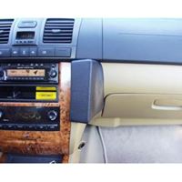Resim Telefon-Konsole für SsangYong Rexton (Modell 1), ab Bj. 2003 bis Ende 2006 , BLACK, Echtleder