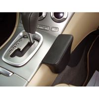 Image de Telefon-Konsole für Subaru Tribeca, ab Bj. 2006 - Montage unten, BLACK, Echtleder