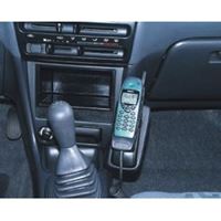 Εικόνα της Telefon-Konsole für Toyota Corolla E10, ab Bj. 92-97, BLACK, Kunstleder