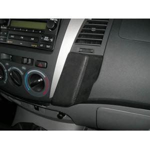 Image de Telefon-Konsole für Toyota Hi-Lux, ab Bj. 2006 , BLACK, Echtleder