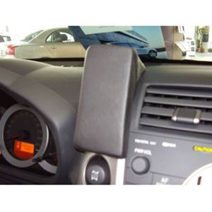 Εικόνα της Telefon-Konsole für Toyota RAV4 -Montage oben, ab Bj. 03/2006 , BLACK, Echtleder