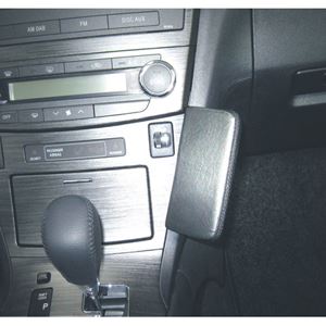 Image de Telefon-Konsole für Toyota AVENSIS ab Bj. 2009 , BLACK, Echtleder