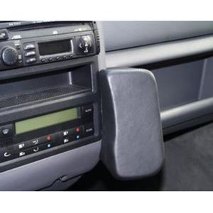 Obrazek Telefon-Konsole für VW T4 Caravelle / Multivan, ab Bj. 95- /VW T4 Transporter, ab Bj. 96- , BLACK, Kunstleder