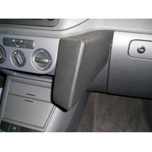 Obrazek Telefon-Konsole für VW Tiguan, ab Bj. 11/2007 (Montage in Höhe Handschuhfach), BLACK, Kunstleder