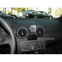 Resim Navi-Konsole HR für Audi A1, ab Bj. 2010 , BLACK, Kunstleder