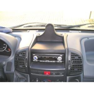 Bild von Monitor-Konsole für Peugeot Boxer, ab Bj. 04/2002- ohne Radioumbau, BLACK, Kunstleder