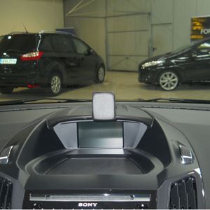 Resim Monitor-Konsole für Ford Kuga, ab Bj. 03/2013-, BLACK, Kunstleder