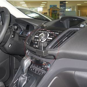 Resim Navi-Konsole HR für Ford Transit Custom ab Bj. 12/2012-, BLACK, Kunstleder