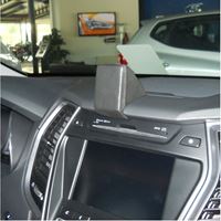 Immagine di Monitor-Konsole für Hyundai Santa Fe, ab Bj. 09/2012-, BLACK, Kunstleder