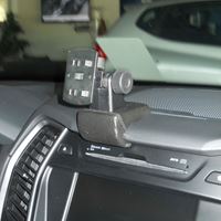 Resim Navi-Konsole HR für Hyundai Santa Fe, ab Bj. 09/2012-, BLACK, Kunstleder