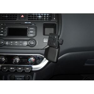 Resim Navi-Konsole HR für Lancia Delta III (Typ 844), ab Bj. 2008-, BLACK, Kunstleder
