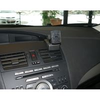 Resim Navi-Konsole HR für Mazda 3, ab Bj. 03/2009 bis 07/2013-, BLACK, Kunstleder