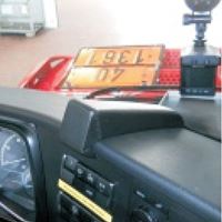 Resim Monitor-Konsole für Mercedes ACTROS (2. Generation / SFTP), ab Bj. 2011-, BLACK, Kunstleder