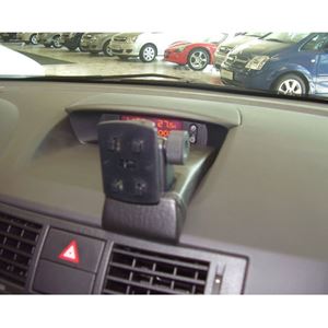 Resim Navi-Konsole HR für Opel Meriva, ab Bj. 2003 bis 05/2010, BLACK, Kunstleder (Nur für Meriva mit kleinem Radio-Display!)
