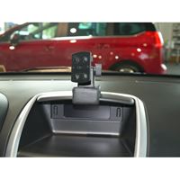 Resim Navi-Konsole HR für Peugeot 206 / 206 Plus ab Bj. 03/2009- , BLACK, Kunstleder