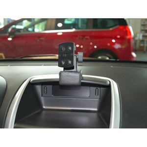 Resim Navi-Konsole HR für Peugeot 206 / 206 Plus ab Bj. 03/2009- , BLACK, Kunstleder
