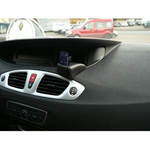 Resim Navi-Konsole HR für Renault Scenic (Scénic) ab Bj. 03/2009, BLACK, Kunstleder