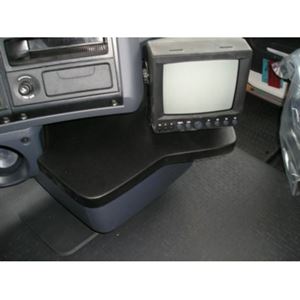 Resim Monitor-Konsole für Scania R-Serie, Bj. 03/04-, für CRT-Monitore, BLACK, Kunstleder