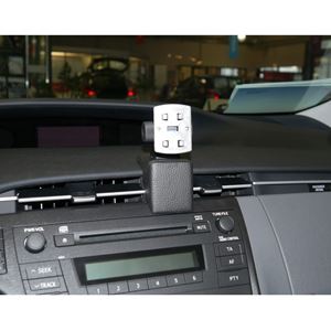 Resim Navi-Konsole HR für Toyota Prius III Bj. 06/2009-, BLACK Kunstleder