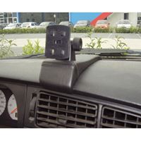 Resim Navi-Konsole HR für VW Golf 3, ab Bj. 1991 bis Bj. 1997, BLACK, Kunstleder