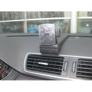 Resim Navi-Konsole HR für VW PASSAT (B6), ab Bj. 03/2005 bis 09/2010 und VW PASSAT (B7) ab 10/2010 (Nur für Fahrzeuge MIT manueller Klimaanlage) , BLACK, Kunstleder