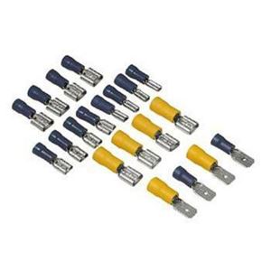Изображение Flachsteckhülsen-Set, 20 Stück - für Kabel bis 2,5 mm²