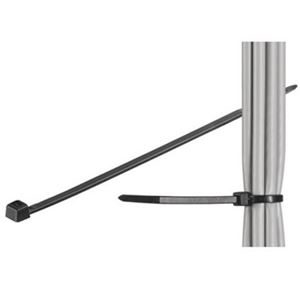 Bild von Kabelbinder, 100 Stück wetterfester Nylon, BLACK, Länge 200 mm, Breite 3,5 mm