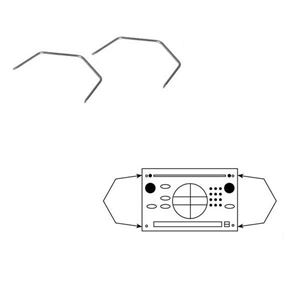Bild von Entriegelungs-Schlüssel - für Opel Radios in Doppel DIN Größe