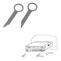 Bild von Entriegelungs-Schlüssel - für Radios von Audi / VW / Seat / Skoda / Mercedes (Radios mit waagerechtem Entriegelungsschlitz)