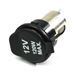 Resim Einbau-Buchse -Metall- für Zigarettenanzünder-stecker (12-24V mit Anschlußsteckern und Deckel)