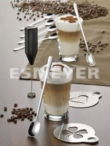 Afbeelding van 9-tlg. Set "Kaffeetraum Creamy" aus Edelstahl