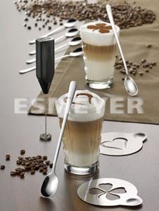 Picture of 9-tlg. Set "Kaffeetraum Creamy" aus Edelstahl