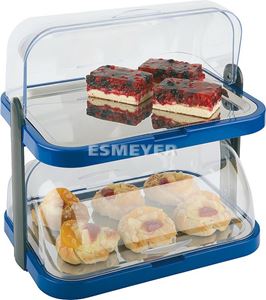 Afbeelding van Büfett-Doppeldecker-Vitrine KNUT, blau,