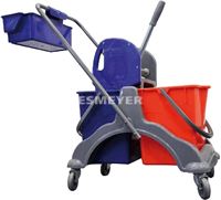 Afbeelding van Doppelfahrputzwagen aus Kunststoff,
