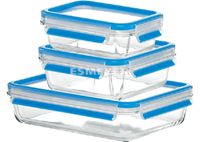 Resim Emsa Clip & Close Glas Frischhaltedosen-Set