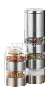 Resim Gewürzmühle SPICY mit 5 getrennten Ebenen,
