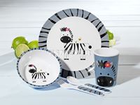 Image de Kindergeschirrset mit dem Zebra STRIPES