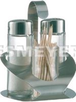 Afbeelding van Menage Salz/Pfeffer/Zahnstocher,