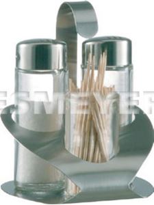 Afbeelding van Menage Salz/Pfeffer/Zahnstocher,
