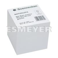 Afbeelding van Notizklotz geleimt in weiß, 800 Blatt,